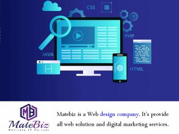 Matebiz India Is Expert Web Development Company