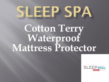 Sleep Spa Waterproof Cotton Terry Mattress Protector