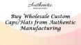 Buy Wholesale Custom Caps/Hats from Authentic Manufacturing