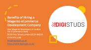 Benefits of Hiring a Magento eCommerce Development Company