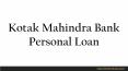 Kotak Mahindra Bank personal Loan PowerPoint PPT Presentation