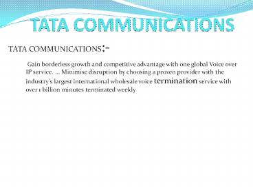 TATA VOIP Services: 9206776070, 9611804050