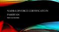 Professional Divorce Lawyer  To Easily Get Nadra Divorce Certificate in Pakistan PowerPoint PPT Presentation