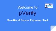 Patient Estimator Tool – pVerify
