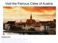 Visit the Famous Cities of Austria PowerPoint PPT Presentation