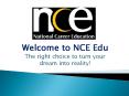 National Career Education - Trade School (1) PowerPoint PPT Presentation