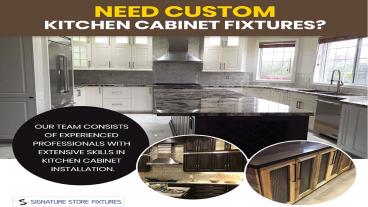 Kitchen Cabinet Fixtures in Niagara