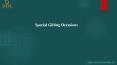 Special Gifting Occasions PowerPoint PPT Presentation