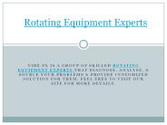 Rotating Equipment Experts