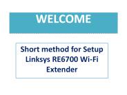 Linksys router re6700