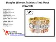 Bangles Women Stainless Steel Mesh Bracelets PowerPoint PPT Presentation