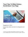 Top 4 Tips To Make Visitors Scroll Down Your Page PowerPoint PPT Presentation