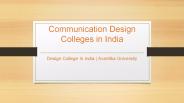 Communication Design Colleges in India - Avantika University
