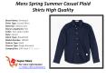 Mens Spring summer new pure linen cotton shirts PowerPoint PPT Presentation