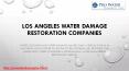 Los Angeles Water Extraction PowerPoint PPT Presentation