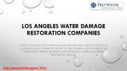 Los Angeles Water Extraction