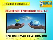 Environment Professionals Email List