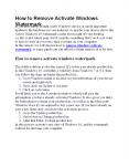 How to Remove Activate Windows Watermark PowerPoint PPT Presentation