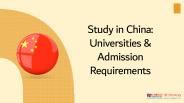 Important Points Related to Study in China