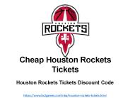 Cheapest Houston Rockets Tickets