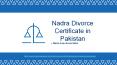 Professional Lawyer For Nadra Divorce Certificate in Pakistan PowerPoint PPT Presentation