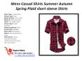 Mens Casual Shirts Summer Autumn Spring Plaid short sleeve Shirts PowerPoint PPT Presentation