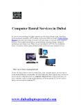 Computer Rental Services in Dubai PowerPoint PPT Presentation