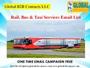 Rail, Bus & Taxi Services Email List