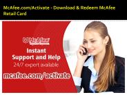 McAfee.com/Activate - Download & Redeem McAfee Retail Card