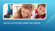 Occupational therapy for children