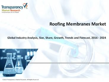 Roofing membranes market Size will Observe Lucrative Surge by the End 2024