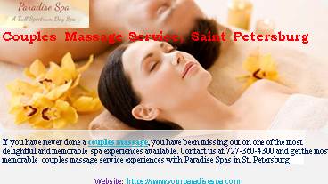 Get the Best Couples Massage Therapy in Saint Petersburg