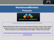 Key Emerging Trends in Medical Alert Systems Market