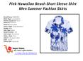 Pink Hawaiian Beach Short Sleeve Shirt Men Summer Fashion Shirts PowerPoint PPT Presentation