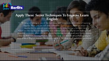 English speaking course | English Language Courses in Dubai | Learn English