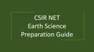 CSIR NET Earth Science Complete Guide