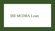 SBI e-Mudra Loans at Lowest Interest Rate