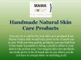 Handmade Natural Skin Care Products PowerPoint PPT Presentation