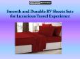 Smooth and Durable RV Sheets Sets for Luxurious Travel Experience PowerPoint PPT Presentation