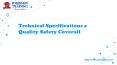 Technical Specifications a Quality Safety Coverall PowerPoint PPT Presentation
