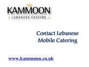 Contact Lebanese Mobile Catering