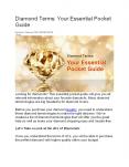 Diamond Terms: Your Essential Pocket Guide PowerPoint PPT Presentation