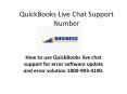QuickBooks live chat support USA & Canada PowerPoint PPT Presentation