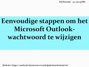 Eenvoudige stappen om het Microsoft Outlook-wachtwoord te wijzigen