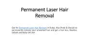 Permanent Laser Hair Removal
