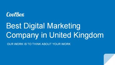 Best Digital Marketing Company in United Kingdom