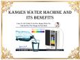 Kangen Water Machine And Its Benefits