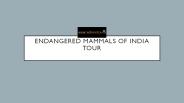 Endangered mammals of india tour