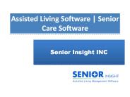 Assisted Living Software | Senior Care Software