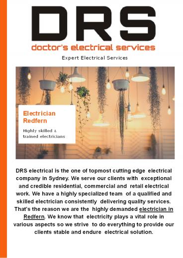 Electrician Redfern